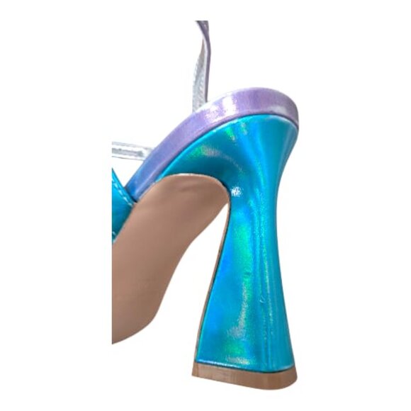 New Madden Girl womens DiscoHeeled Sandal - Pastel Multi Metallic – Size: 5.5 - Picture 8 of 15